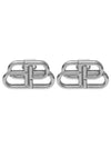 BB Logo Stud Earrings Silver - BALENCIAGA - BALAAN 2