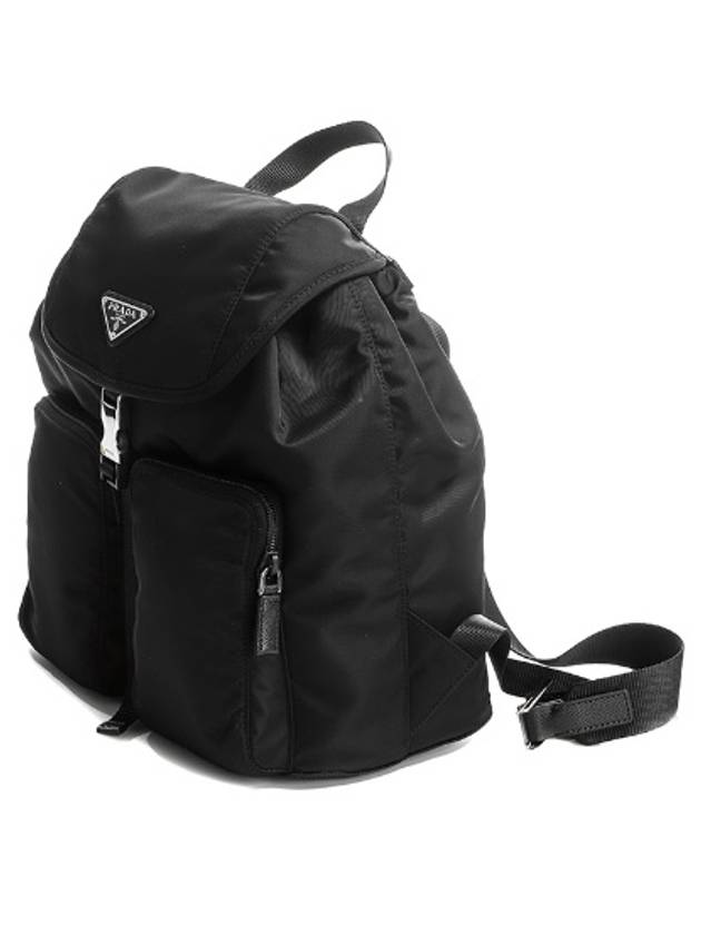 Nylon Triangle Logo Pocono Backpack Black - PRADA - BALAAN 4