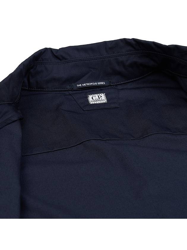 Metropolis Long Sleeve Shirt Navy - CP COMPANY - BALAAN 9