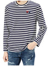 Double Heart Waffen Stripe Tee AX T228 051 - COMME DES GARCONS - BALAAN 4