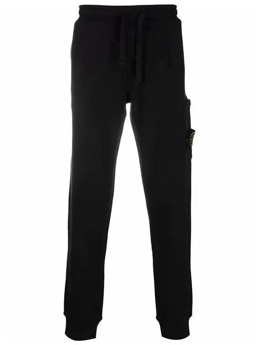 Men's Wappen Patch Training Jogger Pants Black - STONE ISLAND - BALAAN 1