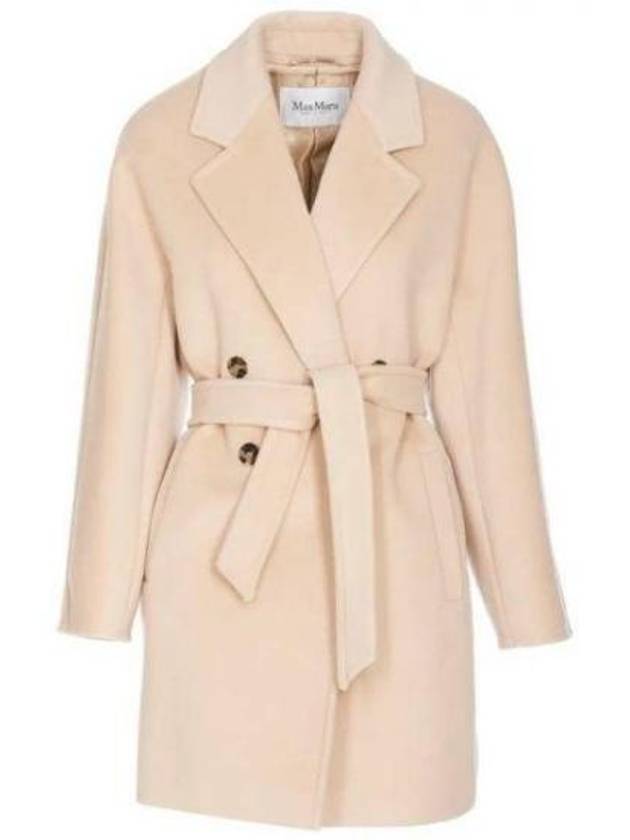 Pila Belt Cashmere Wool Double Coat Beige - MAX MARA - BALAAN 2