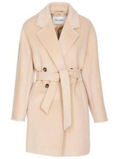 Pila Belt Cashmere Wool Double Coat Beige - MAX MARA - BALAAN 2