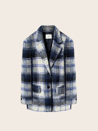 Classic herringbone check jacketBLUE - ARIFF - BALAAN 1