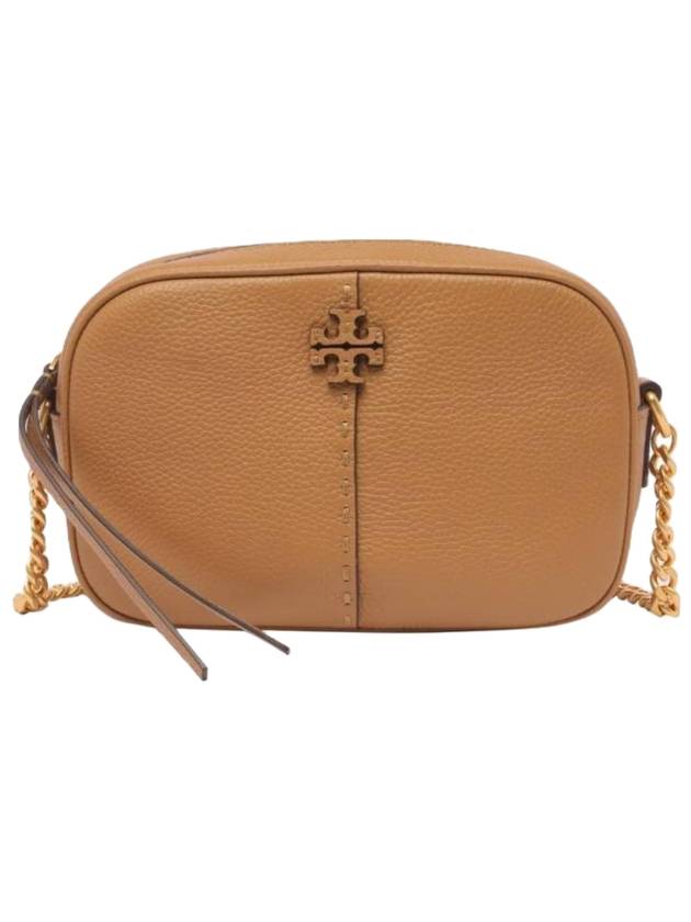 McGraw Logo Camera Shoulder Bag Brown - TORY BURCH - BALAAN 1