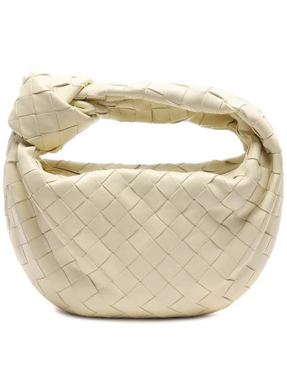 Jodie Intrecciato Small Tote Bag Ice Cream - BOTTEGA VENETA - BALAAN 2