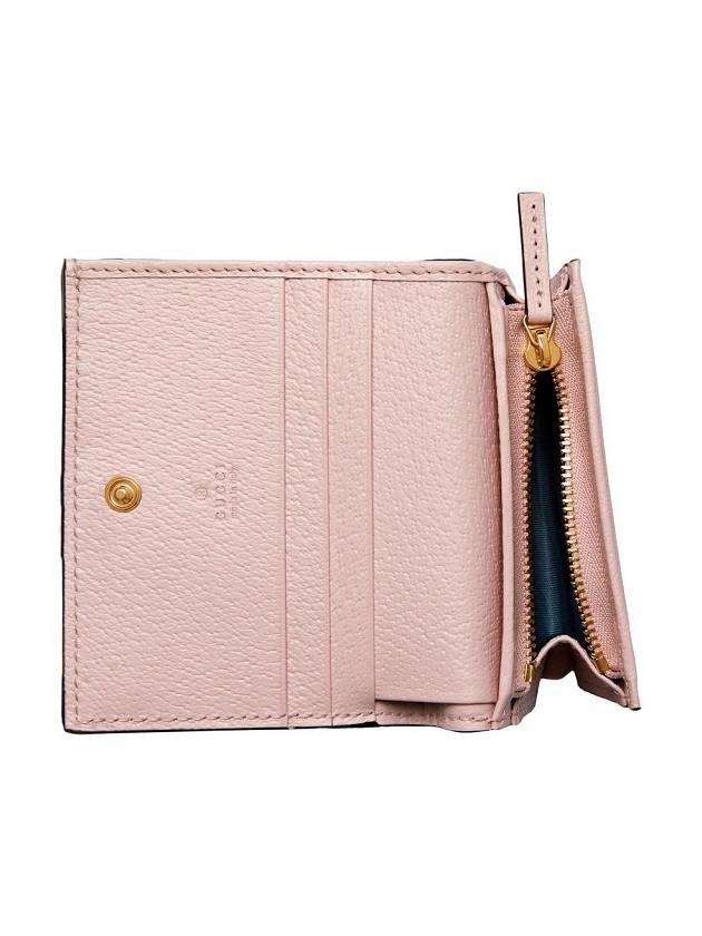 Women's Ophidia Jumbo GG Half Wallet Pink - GUCCI - BALAAN 7