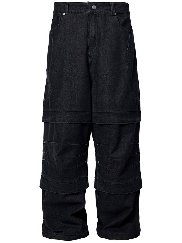 Double Layered Wide Denim Pants TP0059 - FLAVORISM - BALAAN 2