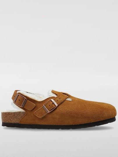 Tokio Shearling Suede Sandals Brown - BIRKENSTOCK - BALAAN 2