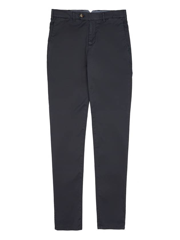 Tapered Chino Cotton Straight Pants Dark Grey - BRUNELLO CUCINELLI - BALAAN 2