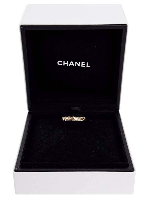 48 Chanel Women s Coco Crush Ring Qualted Mini Beige Gold - CHANEL - BALAAN 3