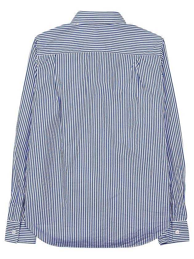 Women's Striped Shirt P1B025 BLUE WHITE STRIPES - COMME DES GARCONS - BALAAN 2