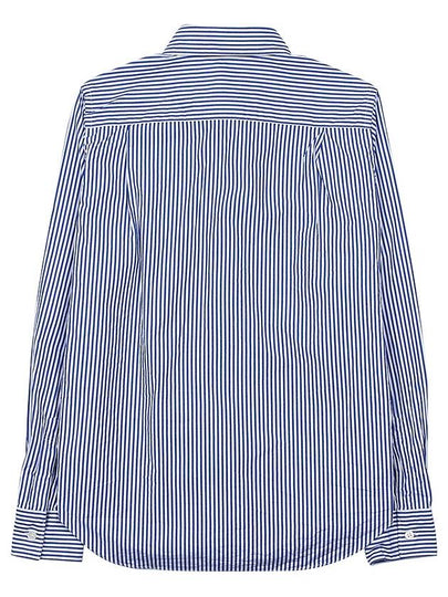 Women's Striped Shirt P1B025 BLUE WHITE STRIPES - COMME DES GARCONS - BALAAN 2