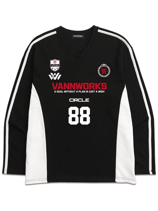 Heavyweight two-tone uniform logo jersey long sleeve VLS0035 - VANN WORKS - BALAAN 5