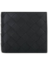 Intrecciato Leather Half Wallet Black - BOTTEGA VENETA - BALAAN 3