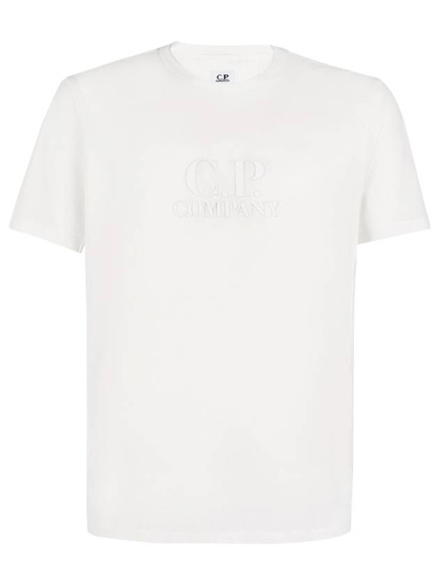 Print Logo Short Sleeve T-Shirt White - CP COMPANY - BALAAN 2