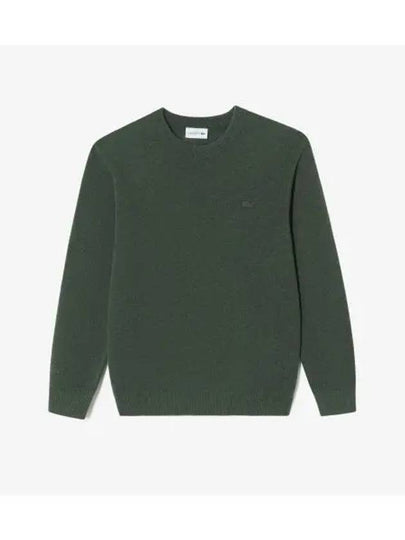 Men s Basic Crew Neck Pullover Dark Khaki - LACOSTE - BALAAN 2