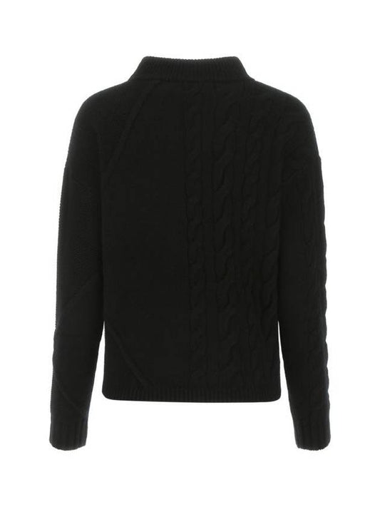 Accordo Cashmere Wool Knit Top Black - MAX MARA - BALAAN 2