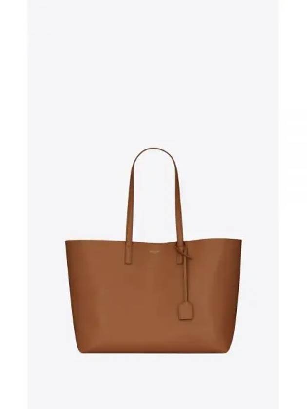 East West Shopper Tote Bag Brown - SAINT LAURENT - BALAAN 2