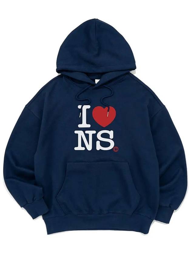 I HEART NS HOOD DARK BLUE - NET SOCIAL CLUB - BALAAN 3