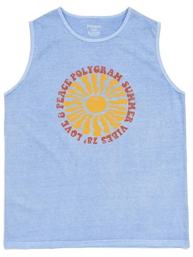 LOVE N PEACE PIGMENT DYED SLEEVELESS SKY BLUE - POLYGRAM - BALAAN 2