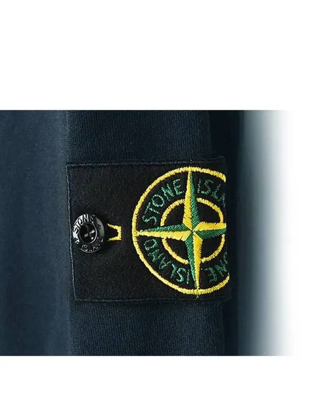 Wafan Patch Long Sleeve T-Shirt Navy - STONE ISLAND - BALAAN 6