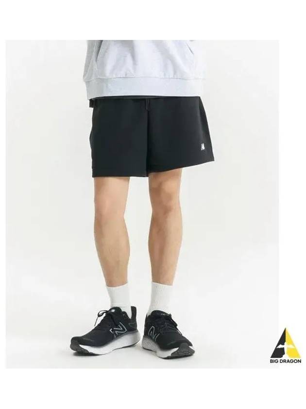 NBNVE2S011 MEN 4 5 knit short pants BLACK - NEW BALANCE - BALAAN 1