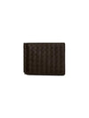 Intrecciato Money Clip Card Wallet Dark Brown - BOTTEGA VENETA - BALAAN 2