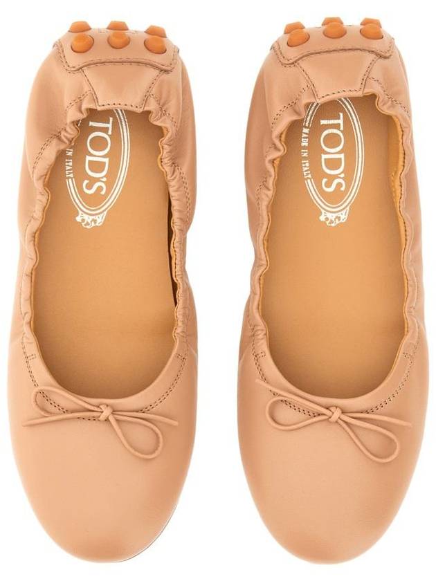 Leather Bubble Ballerina Pink - TOD'S - BALAAN 3