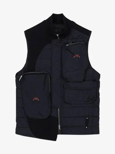 A COLD WALL Asymmetric Padded Vest Black ACWMO142BLACK - A-COLD-WALL - BALAAN 1