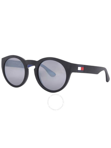 Tommy Hilfiger Grey Mirrror Oval Unisex Sunglasses TH 1555/S 0D51/T4 49 - TOMMY HILFIGER - BALAAN 1