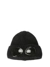 Extra Fine Merino Wool Goggle Beanie Navy - CP COMPANY - BALAAN 1