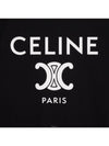 Paris T-Shirt in Cotton Jersey Black White - CELINE - BALAAN 4