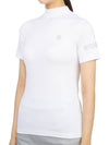 Women's Golf Roll Neck Short Sleeve T-Shirt White - HYDROGEN - BALAAN 3