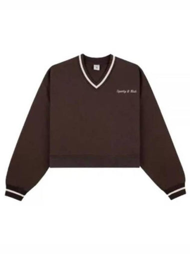 Long Sleeve T Shirt VNAW234CH 10 Free Chocolate - SPORTY & RICH - BALAAN 1