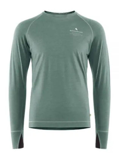 Fafne Crew Neck Long Sleeve T-Shirt Faded Green - KLATTERMUSEN - BALAAN 2