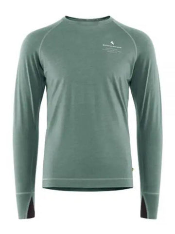 Fafne Crew Neck Long Sleeve T-Shirt Faded Green - KLATTERMUSEN - BALAAN 1