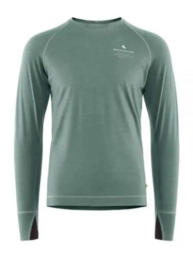 Fafne Crew Neck Long Sleeve T-Shirt Faded Green - KLATTERMUSEN - BALAAN 1