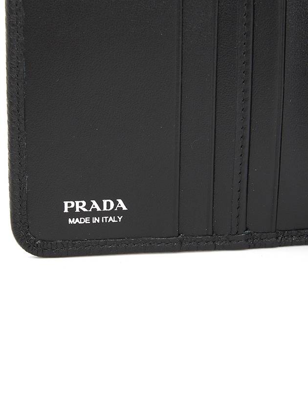 Saffiano Triangular Logo Wallet Black - PRADA - BALAAN 8