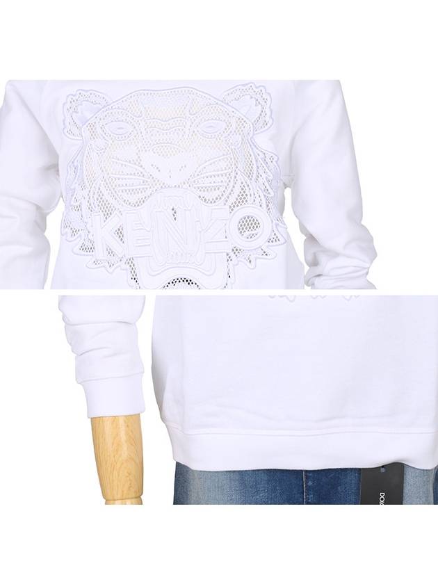 2SW727 4XD 01 Women s White Tiger Embroidery Sweatshirt - KENZO - BALAAN 5