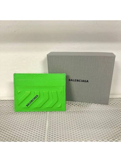 Logo Grain Card Wallet Green - BALENCIAGA - BALAAN 2