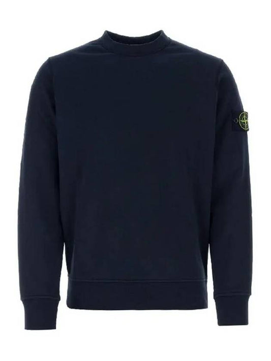 Wappen Patch Garment Dyed Sweatshirt Navy - STONE ISLAND - BALAAN 2