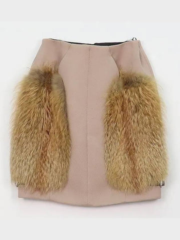 Fox fur decorated skirt size 34 - LOUIS VUITTON - BALAAN 1