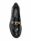 Horsebit Chain Leather Loafer Black - TOD'S - BALAAN 4