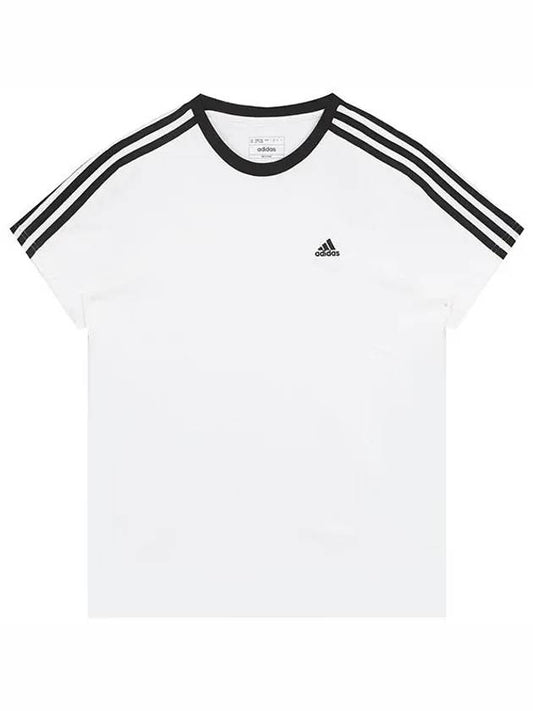 W Short Sleeve Tee Essential 3 Stripes BF Tee H10201 - ADIDAS - BALAAN 2