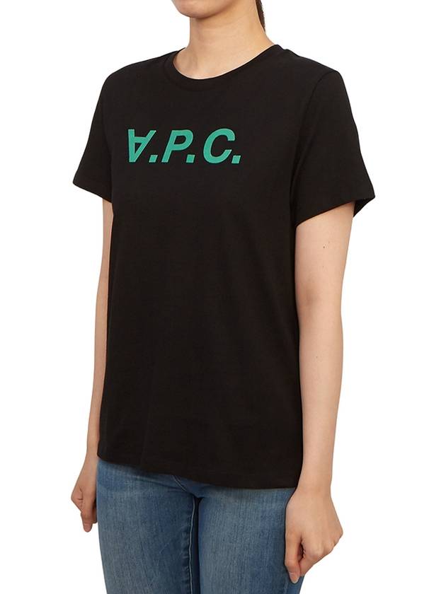 VPC Logo Organic Cotton Short Sleeve T-Shirt Black - A.P.C. - BALAAN 5