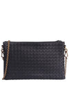 Intrecciato Chain Crossbody Bag Black - BOTTEGA VENETA - BALAAN 2