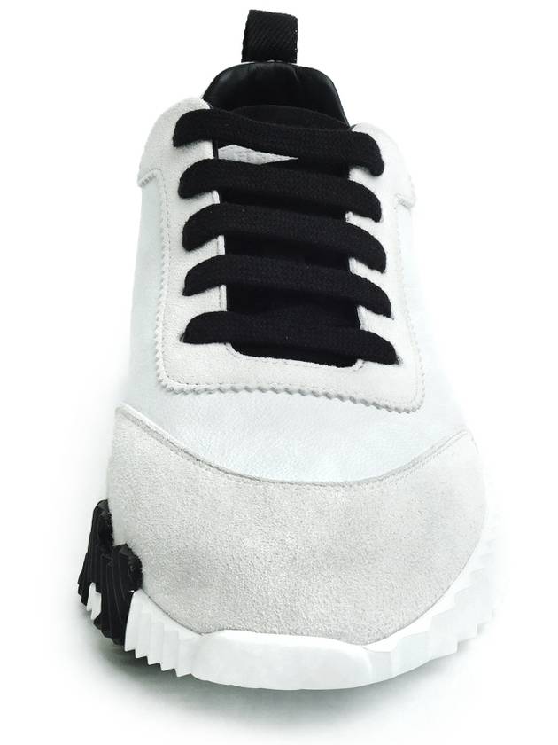 Bouncing Low Top Sneakers Blanc Noir - HERMES - BALAAN 5