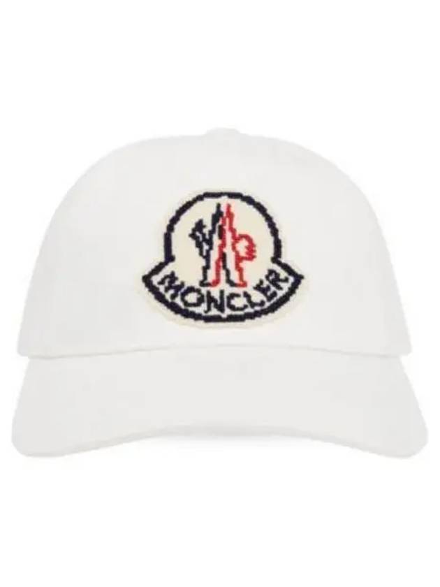 Digital Big Logo Ball Cap White - MONCLER - BALAAN 2