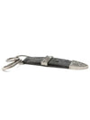 Buffalo leather bayonet key ring black S8HA814P146 - BALMAIN - BALAAN 5